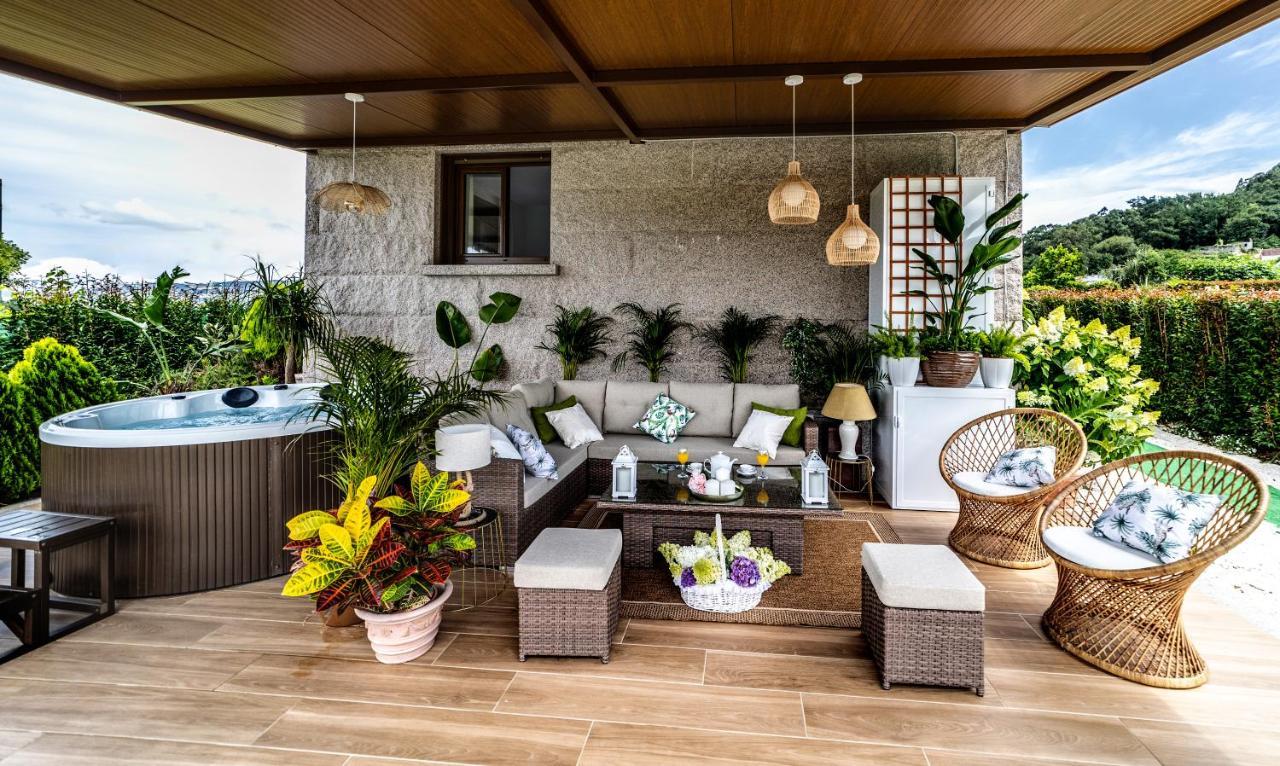 Casa Victoria garden 25 min beach Caldas De Reis Buitenkant foto
